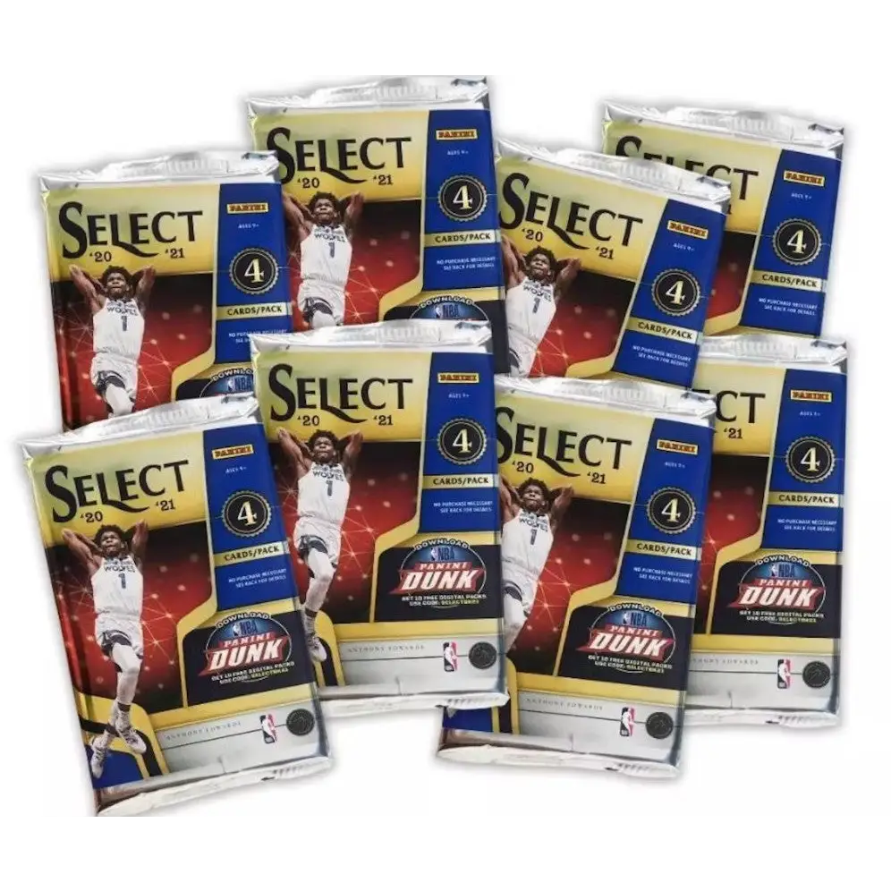 2020/21 Panini Select Basketball Mega Box (Red White Green Cracked ice Prizms)