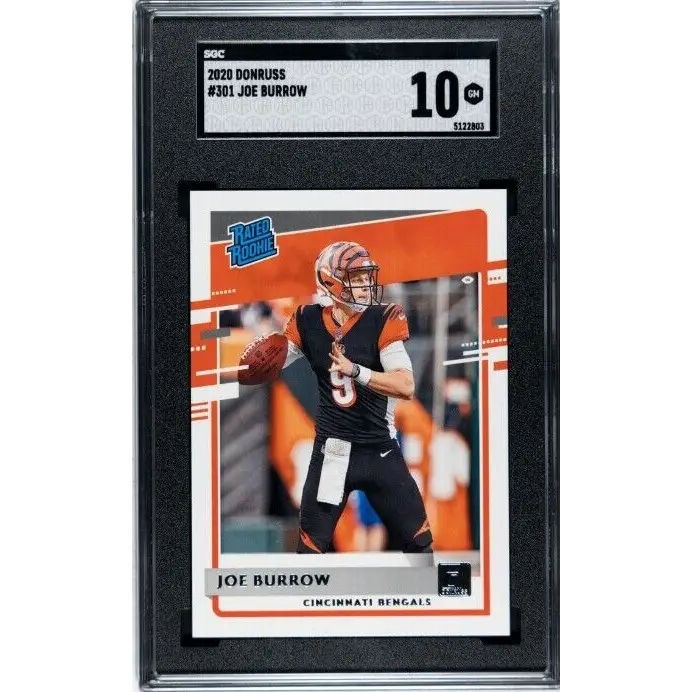 2020 Donruss #301 Joe Burrow SGC 10