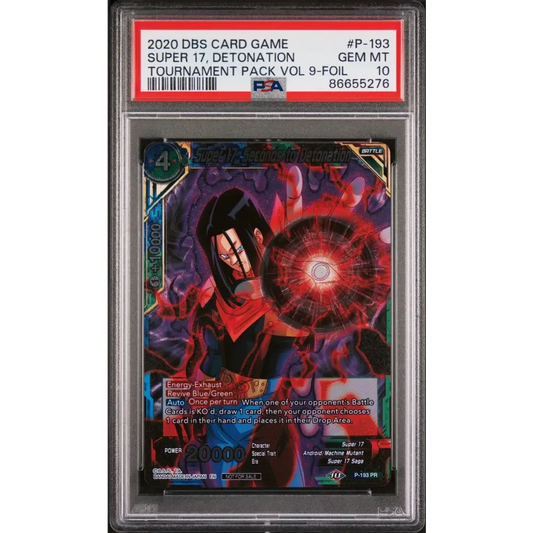 2020 DRAGON BALL SUPER OFFICIAL TOURNAMENT SUPER 17 DETONATION #P-193 - PSA 10 - Graded DBZ PSA 10
