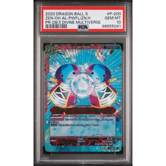 2020 DRAGON BALL SUPER ZEN-OH AL-PWFL/ZN.H #P-200 - PSA 10 - Graded DBZ PSA 10