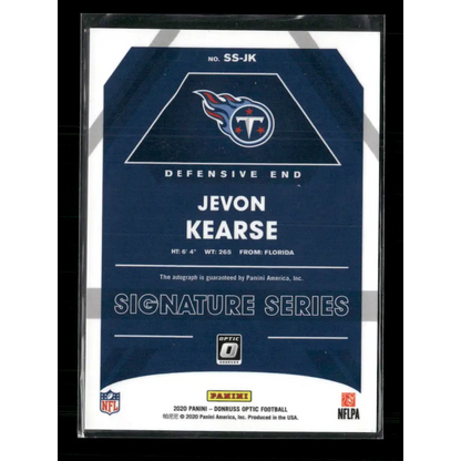 2020 Panini Donruss Optic Signature Series Jevon Kearse #SS-JK Auto - Trading Card