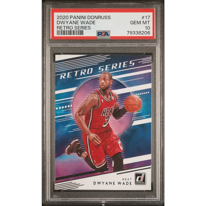 2020 PANINI DONRUSS RETRO SERIES DWYANE WADE #17 - PSA 10 - Graded Sports Cards PSA 10