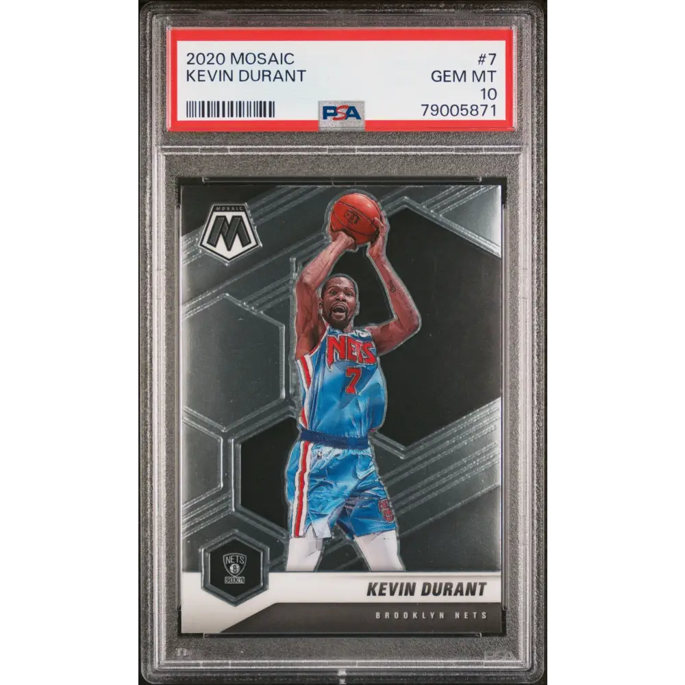 2020 PANINI MOSAIC KEVIN DURANT #7 - PSA 10 - Graded Sports Cards PSA 10
