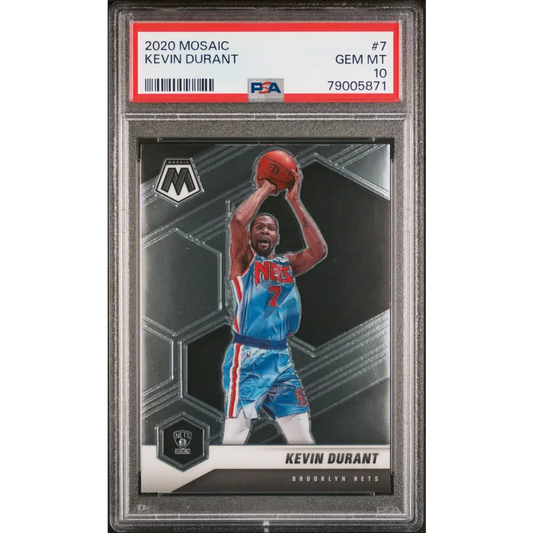 2020 PANINI MOSAIC KEVIN DURANT #7 - PSA 10 - Graded Sports Cards PSA 10