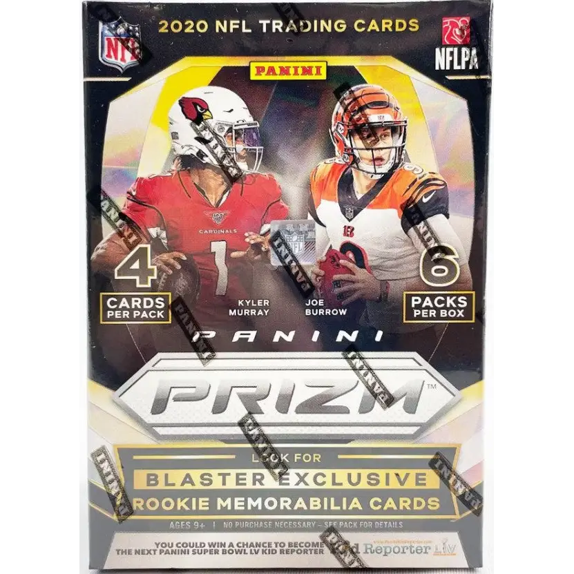 2020 Panini Prizm Football 6-Pack Blaster Box (Disco Prizms)