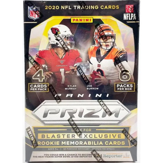 2020 Panini Prizm Football 6-Pack Blaster Box (Disco Prizms)