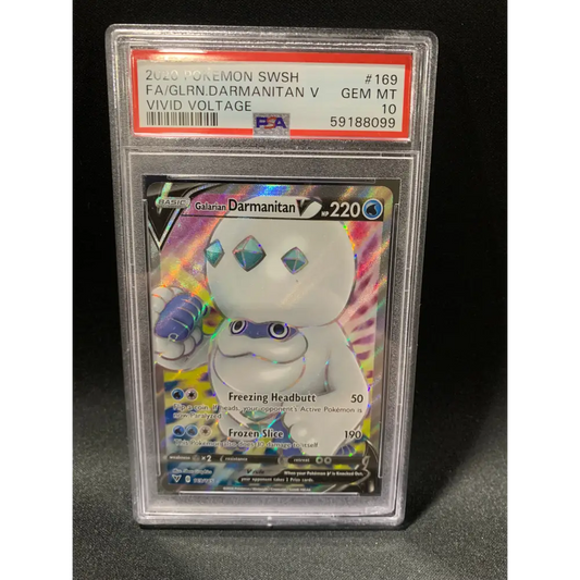 2020 POKEMON SWORD & SHIELD VIVID VOLTAGE FA/GLRN.DARMANITAN V #169 - PSA GEM MT 10 - Graded Pokémon PSA 10