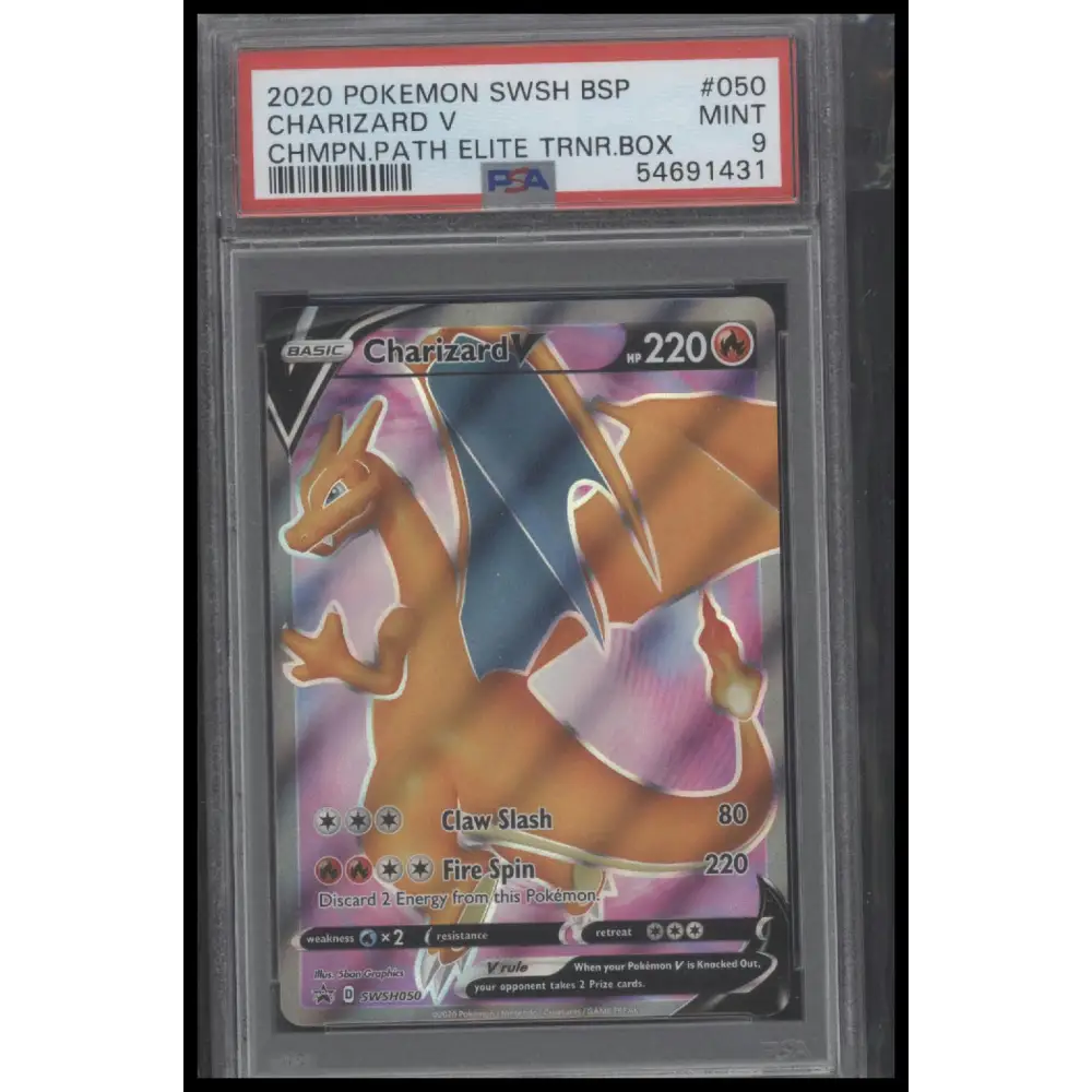 2020 Pokemon Swsh Black Star Promo #050 Charizard V Chmpn.Path PSA 9