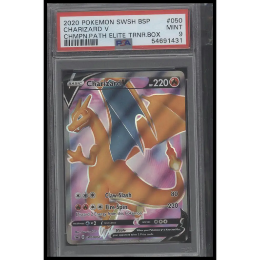 2020 Pokemon Swsh Black Star Promo #050 Charizard V Chmpn.Path PSA 9
