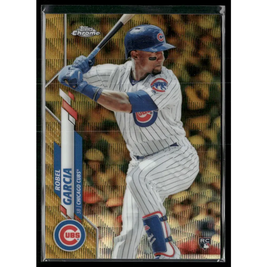 2020 Topps Chrome #181 Robel Garcia Gold Refractor #/50
