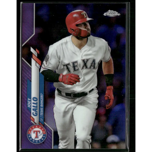 2020 Topps Chrome #191 Joey Gallo Purple Refractor #/299