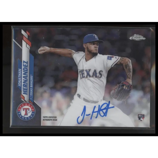 2020 Topps Chrome #RA-JH Jonathan Hernandez Rookie Autographs