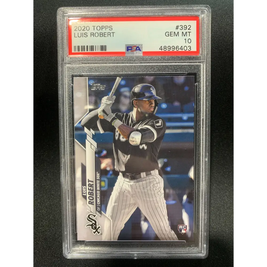 2020 TOPPS LUIS ROBERT #392 - PSA 10 ROOKIE CARD - Graded Sports Cards PSA 10
