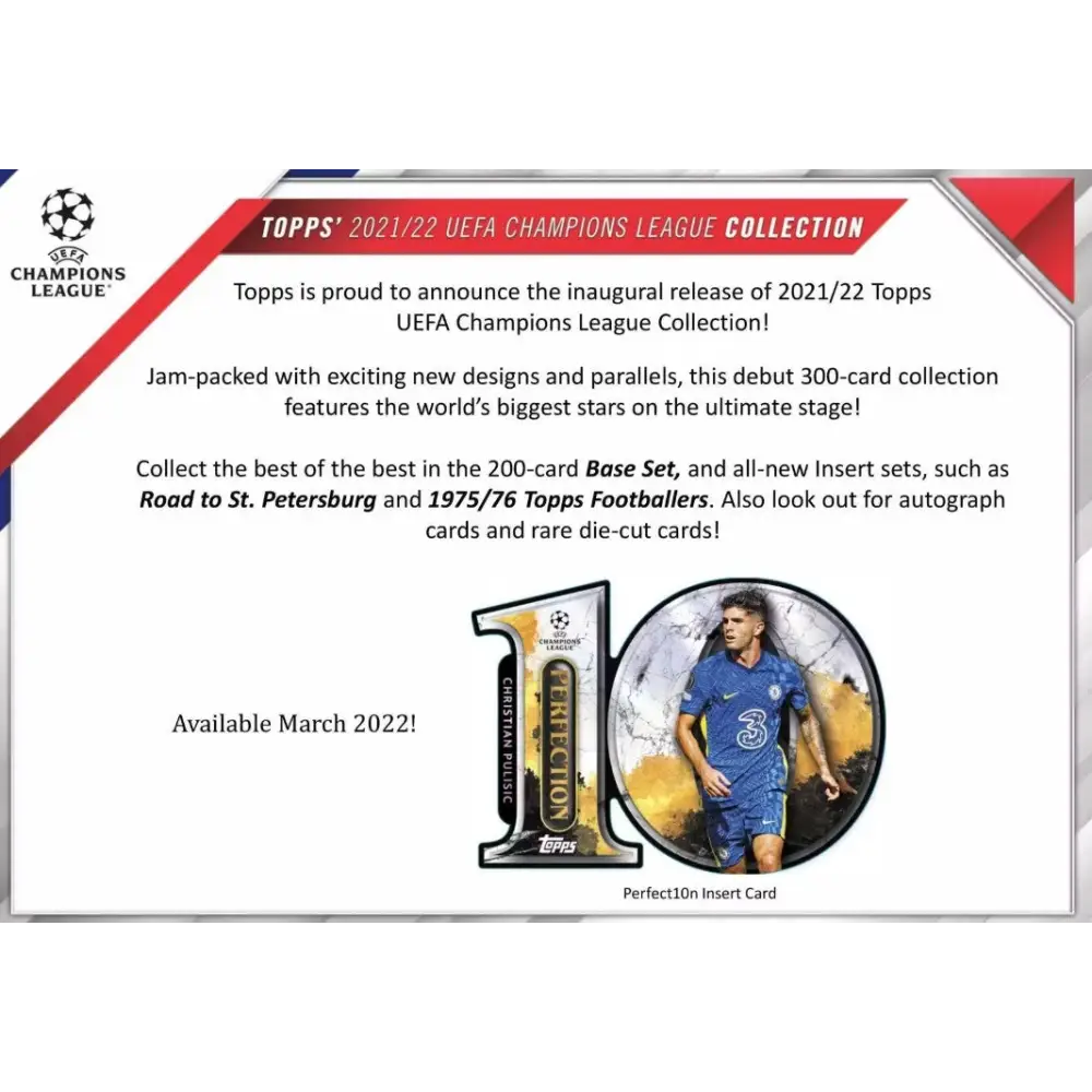 2021/22 Topps UEFA Champions League Collection Soccer Hobby Box