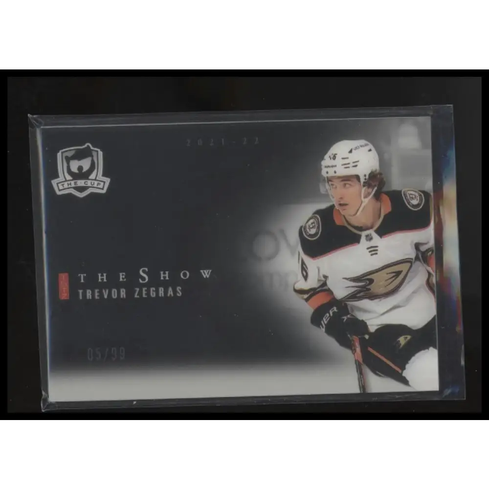 2021-22 Upper Deck The Cup #SB-31 Trevor Zegras The Show Black #/99
