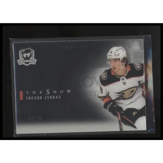 2021-22 Upper Deck The Cup #SB-31 Trevor Zegras The Show Black #/99