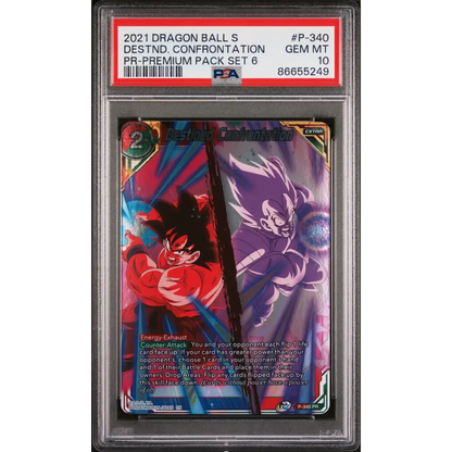 2021 DRAGON BALL SUPER DESTND. CONFRONTATION #P-340 - PSA 10 - Graded DBZ PSA 10