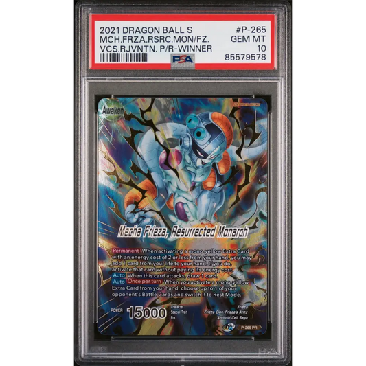 2021 DRAGON BALL SUPER UNISON WARRIOR MCH FRIEZA RSC MNRCH #P-265 - PSA 10 - Graded DBZ PSA 10