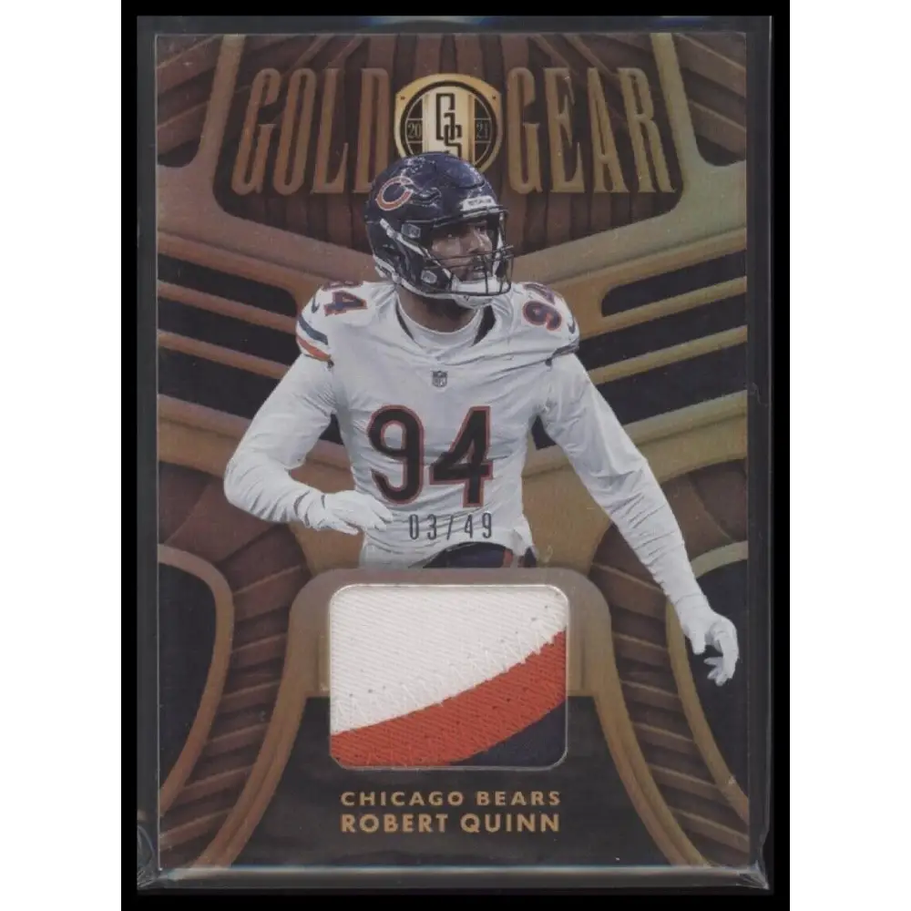2021 Panini Gold Standard #GG-RQ Robert Quinn Gold Gear Prime #/49