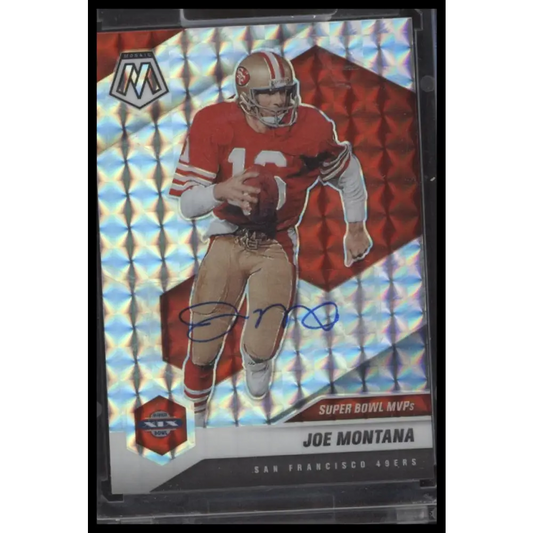 2021 Panini Mosaic #292 Joe Montana Prizm - Certified Auto