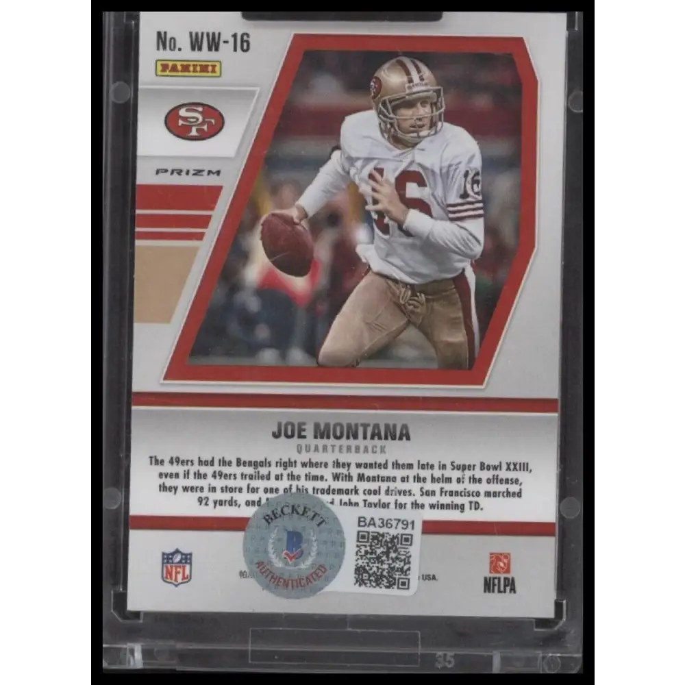 2021 Panini Mosaic Joe Montana Will to Win Mosaic Green - Certified Auto