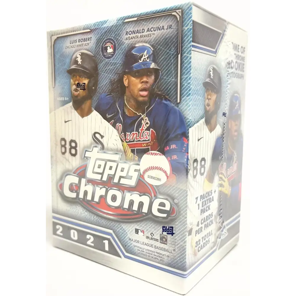 2021 Topps Chrome Baseball 8-Pack Blaster Box
