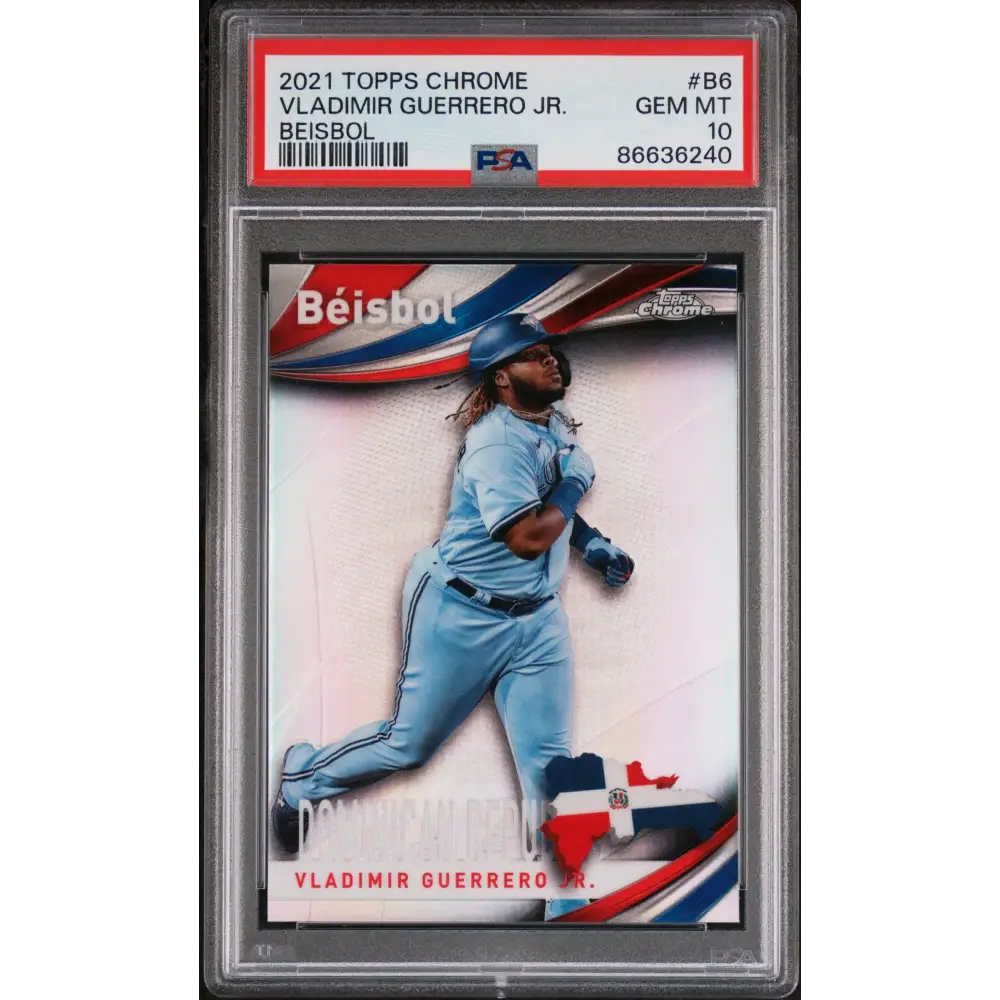 2021 TOPPS CHROME BEISBOL VLADIMIR GUERRERO JR #B6 - PSA 10 - Graded Sports Cards PSA 10