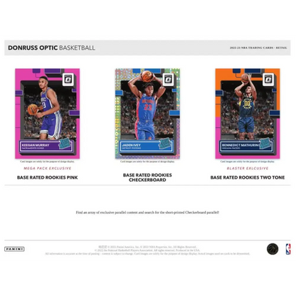 2022/23 Panini Donruss Optic Basketball 6-Pack Hobby Blaster Box (Green Shock Prizms!)