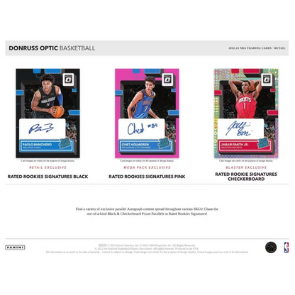 2022/23 Panini Donruss Optic Basketball 6-Pack Hobby Blaster Box (Green Shock Prizms!)