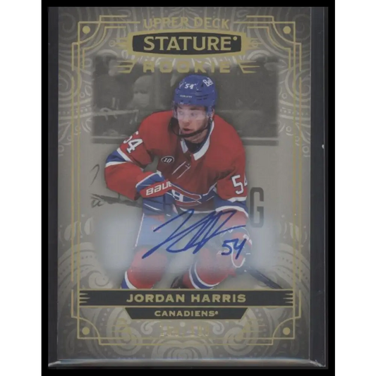 2022-23 Upper Deck Stature #157 Jordan Harris Autographs #/199