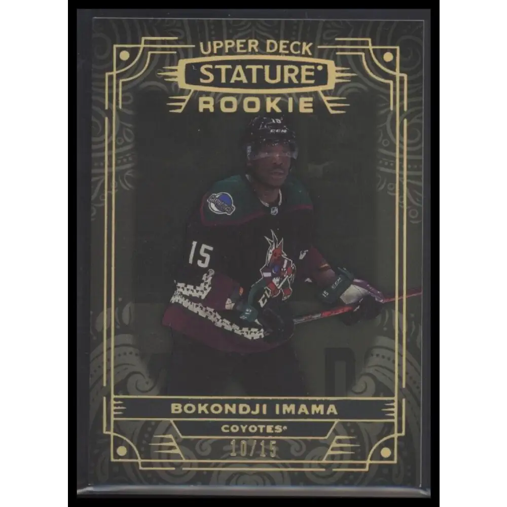 2022-23 Upper Deck Stature #200 Bokondji Imama Black #/15