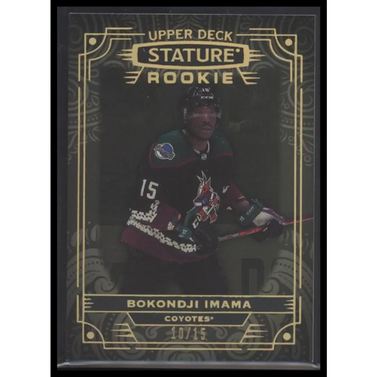 2022-23 Upper Deck Stature #200 Bokondji Imama Black #/15
