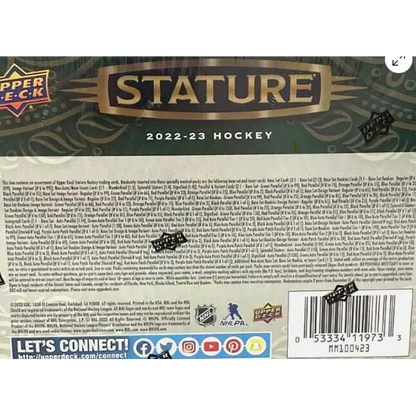 2022-23 Upper Deck Stature Hockey Hobby Box