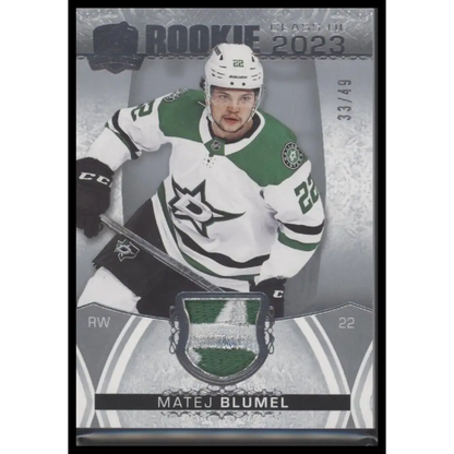 2022-23 Upper Deck The Cup #2023-MB Matej Blumel Rookie Class of 2023 Patch #/49