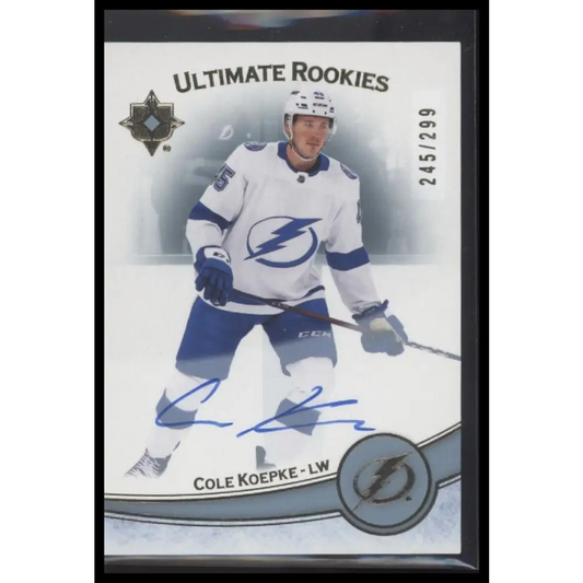 2022-23 Upper Deck Ultimate Collection Cole Koepke Auto /299