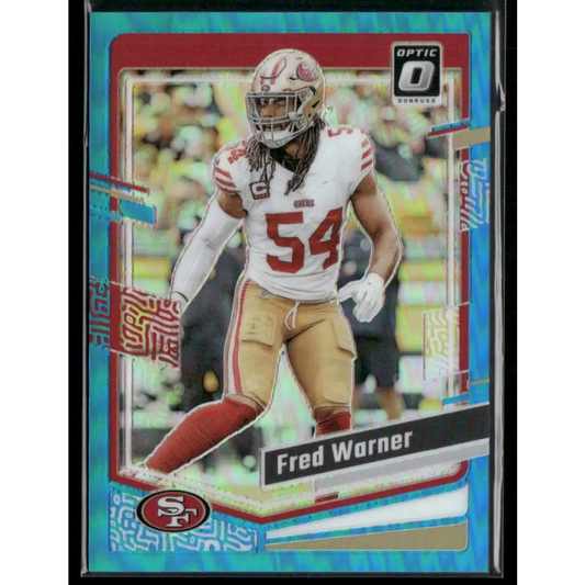 2022 Donruss Optic #171 Fred Warner Aqua #/299