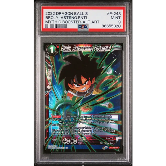 2022 DRAGON BALL SUPER MYTHIC BOOSTER BROLY ASTSNG.PNTL. #P-248 - PSA 9 - Graded DBZ PSA 9