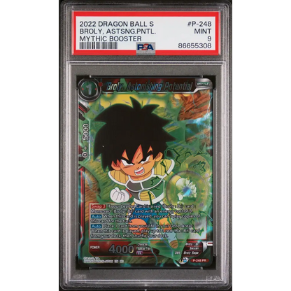 2022 DRAGON BALL SUPER MYTHIC BOOSTER BROLY ASTSNG.PNTL. #P-248 - PSA 9 - Graded DBZ PSA 9
