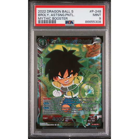 2022 DRAGON BALL SUPER MYTHIC BOOSTER BROLY ASTSNG.PNTL. #P-248 - PSA 9 - Graded DBZ PSA 9