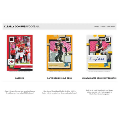2022 Panini Clearly Donruss Football Hobby Box