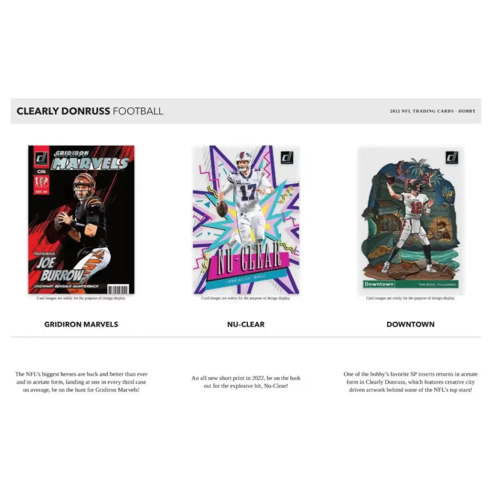 2022 Panini Clearly Donruss Football Hobby Box