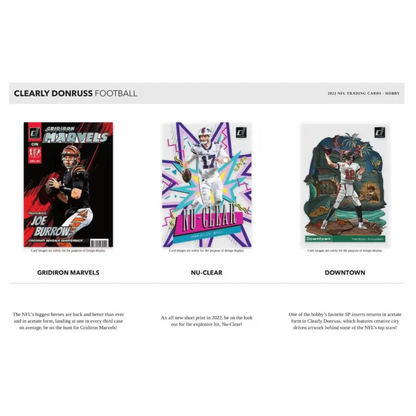 2022 Panini Clearly Donruss Football Hobby Box