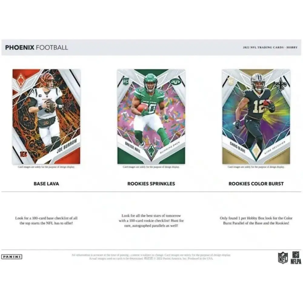 2022 Panini Phoenix Football Hobby Box - 12 Packs