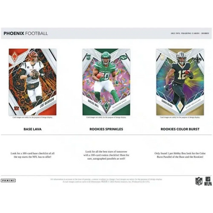 2022 Panini Phoenix Football Hobby Box - 12 Packs