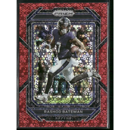 2022 Panini Prizm #21 Rashod Bateman No Huddle Red #/50