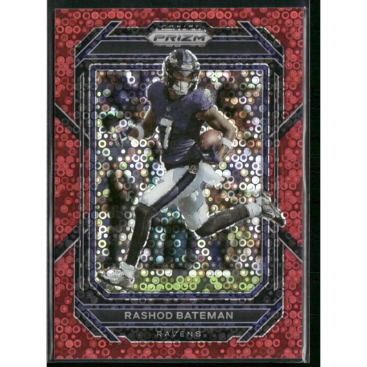 2022 Panini Prizm #21 Rashod Bateman No Huddle Red #/50