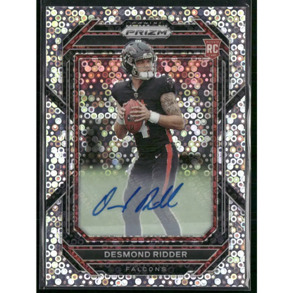 2022 Panini Prizm #302 Desmond Ridder Rookie Autographs Prizm No Huddle