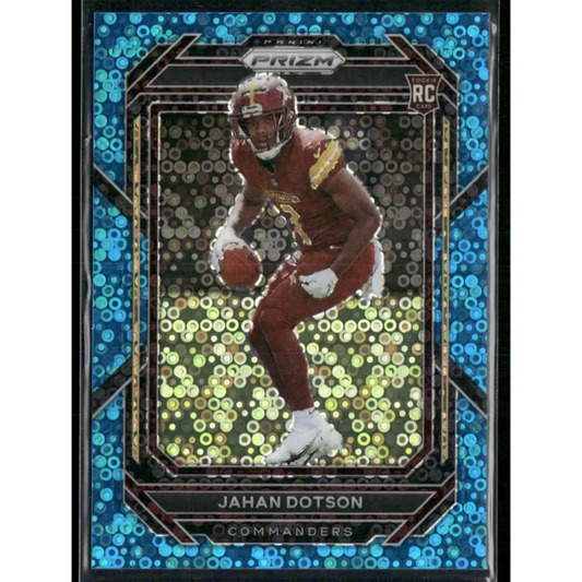 2022 Panini Prizm #312 Jahan Dotson No Huddle Blue #/79
