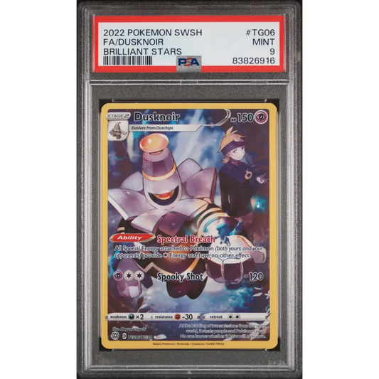 2022 POKEMON SWORD & SHIELD BRILLIANT STARS FA/DUSKNOIR #TG06 PSA 9 - Graded Pokémon PSA 9