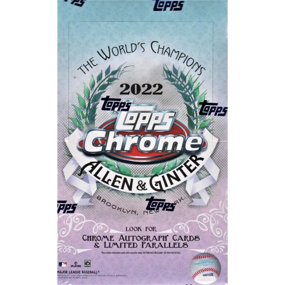 2022 Topps Allen & Ginter Chrome Baseball Hobby Box SINGLE PACK